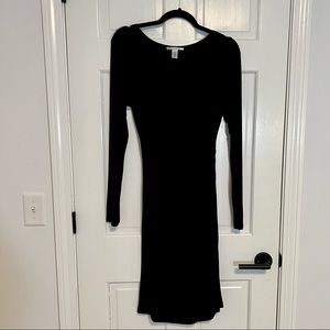 Kenneth Cole New York | Black Ruched Long-Sleeved Dress - EUC